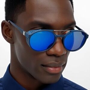 Men Eye Glasses Luxury Style Sunglasses Thick Frame Lentes Gafas UV400 Blue Lens
